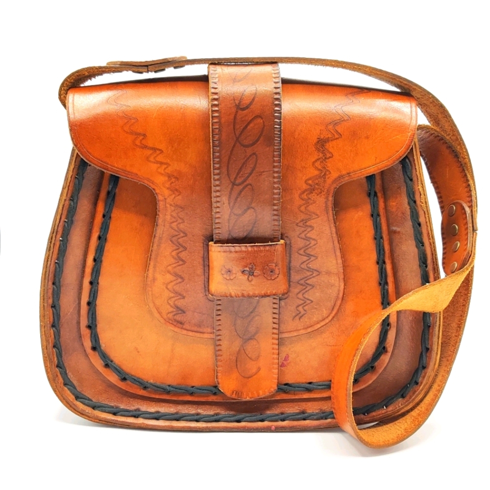 Vintage Hand Tooled Bag